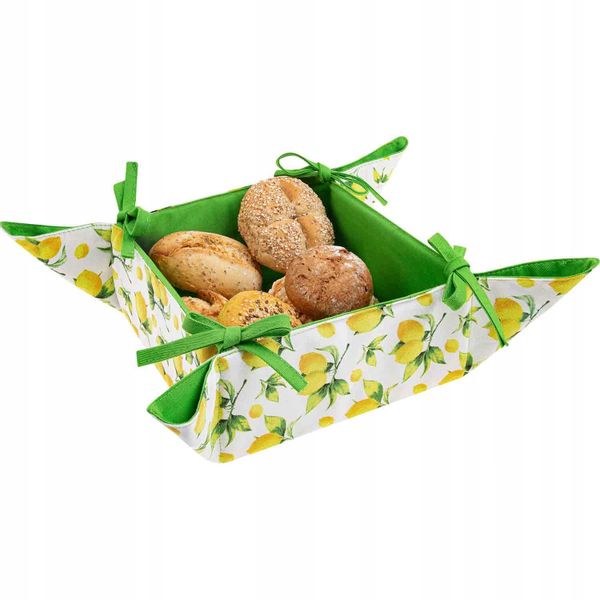 KOSZYK NA PIECZYWO 23x23x7 LEMON zdjęcie 1