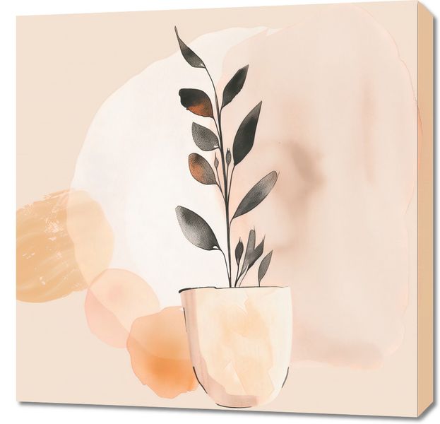 Obraz 70x70cm Doniczkowy Kolor zdjęcie 1