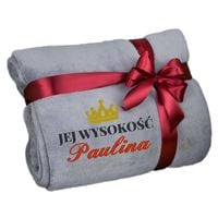 KOC z HAFTEM MIKROFIBRA PREZENT 160 x 200 narzuta prezent dla MAMY ŚWIĘTA