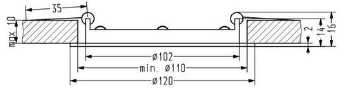 SP-01 WH 3W LED 230V opr. stropowa panel LED stała okrągła śr. 120 6500K na Arena.pl