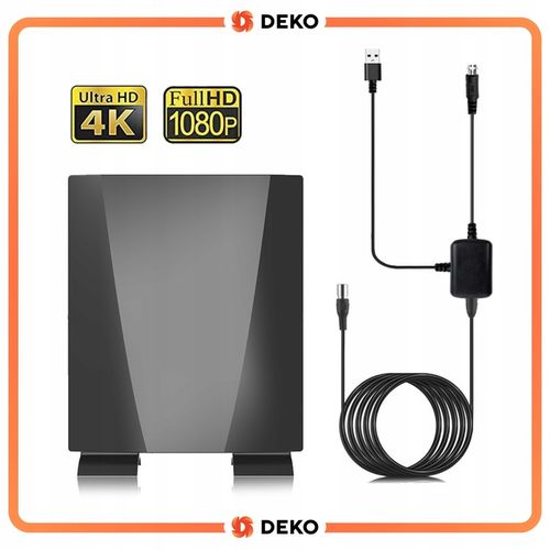 Antena do Tv Naziemnej dvbt2 Pokojowa Zewnętrzna Wewnetrzna UHF VHF na Arena.pl