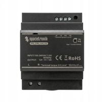 Zasilacz na szynę DIN TS-35 90W 12V 7.5A REGULACJA Napięcia Spacetronik