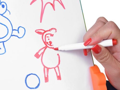 DLA MAŁYCH ARTYSTÓW TABLICA MAGNETYCZNA 2W1 na Arena.pl