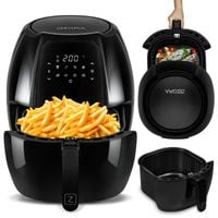 FRYTKOWNICA BEZTŁUSZCZOWA 7,7 L FRYTOWNICA MOCNA 1800W DUŻA AIR FRYER