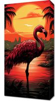 Obraz 30x60cm Flaming nad Wodą