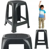 TABORET STOŁEK GRAFIT PLASTIKOWY DO DOMU GARAŻU KUCHNI ŁAZIENKI PRYSZNIC