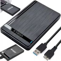 OBUDOWA DYSKU TWARDEGO KIESZEŃ NA DYSK HDD SSD 2,5'' SATA do 5 Gbps USB 3.0