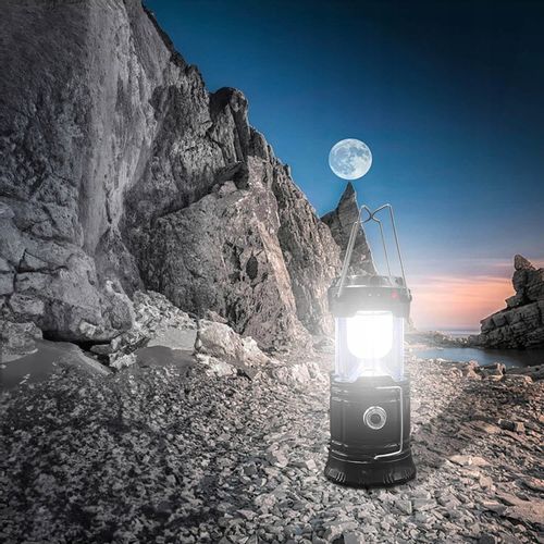 Lampa Solarna LED Latarka Turystyczna Biwakowa Akumulatorowa USB Powerbank na Arena.pl