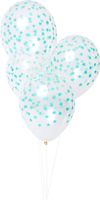 balony przeźroczyste z gwiazdkami 30 cm -   4szt