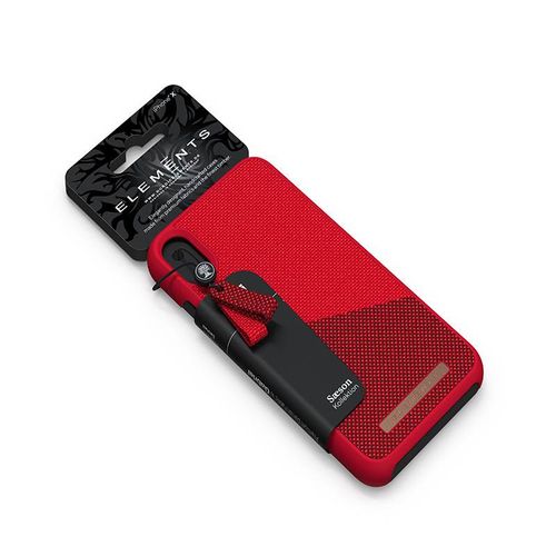 Materiałowe etui do iPhone Xs Max (Red) #0 na Arena.pl