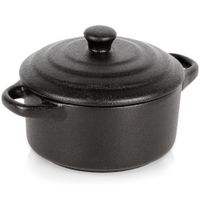 Miseczka do zapiekania porcelanowa z pokrywką 450 ml