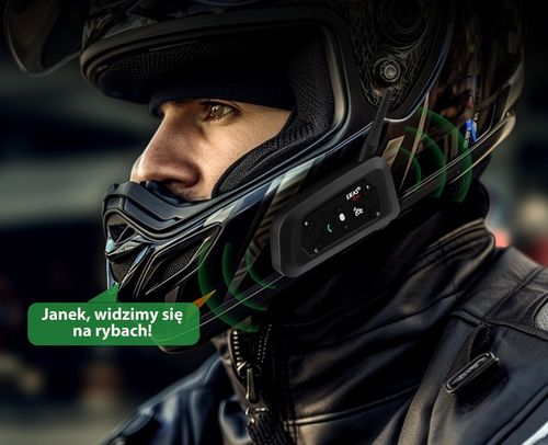 INTERKOM INTERCOM MOTOCYKLOWY EJEAS V6 PRO+ NOWA WERSJA 2024 1200M na Arena.pl