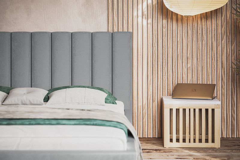 Łóżko Slim 9 tapicerowane 120x200 stelaż pojemnik zdjęcie 10