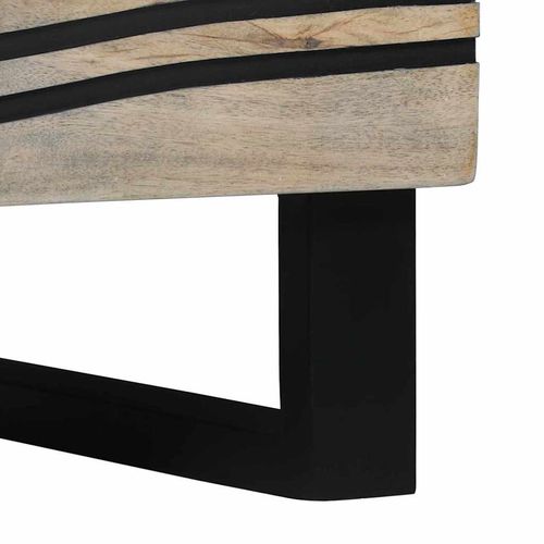 Stojak na Telewizor Biały 70 x 33 x 46 cm lite drewno mango na Arena.pl