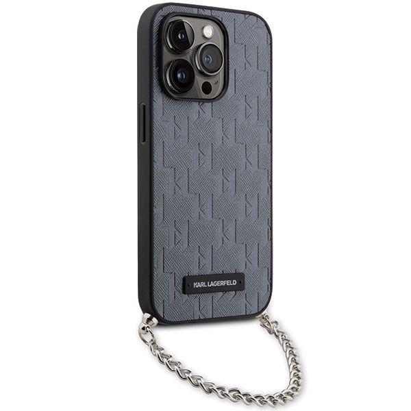 Etui Karl Lagerfeld do iPhone 14 Pro, Srebrny zdjęcie 3
