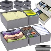 ORGANIZER DO SZUFLADY SZAFY NA UBRANIA BIELIZNĘ SKARPETKI POJEMNIK 6