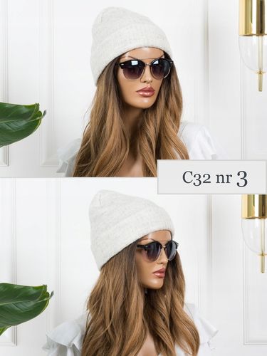 CZAPKA DAMSKA Zimowa CIEPŁA Wywijana Beanie POLSKA MODNA PREMIUM na Arena.pl