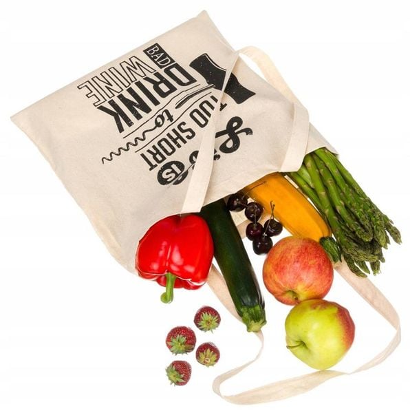bawełniana torba typu shopper bag zdjęcie 5