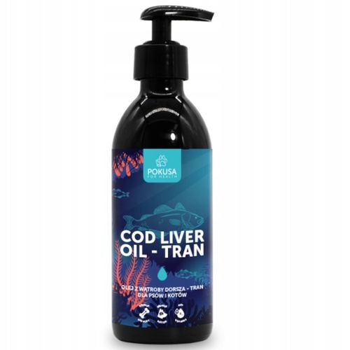 POKUSA Cod Liver Oil Tran z wątroby dorsza 250ml na Arena.pl