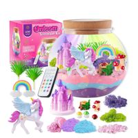 Magiczna Kula Terrarium Świecąca LED Z Jednorożcem Eksperymenty