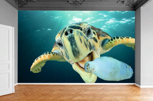 Fototapeta PREMIUM STRUKTURA ZMYWALANA wzór tekstury drewna NA WYMIAR na Arena.pl