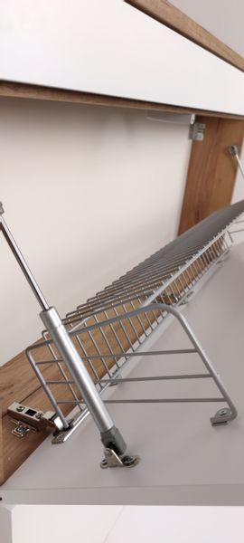 Szafka na buty Arles DOTYK 100 korpus: Dąb Złoty Craft / fronty: Biały zdjęcie 2