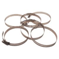 Opaski ślimakowe 91-114mm stal nierdzewna 6szt