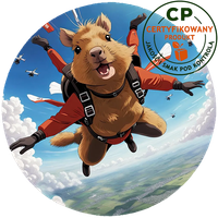 Opłatek waflowy na tort - Kapibara