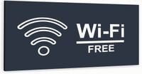 Tabliczka informacyjna ATRACYTOWA z dibondu FREE WI-FI DOWOLNY NAPIS