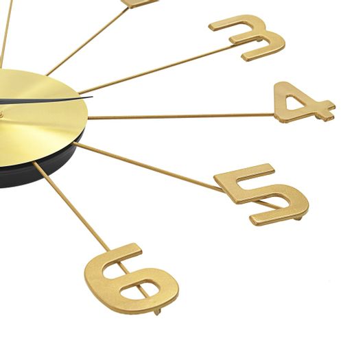 Zegar ścienny, metal, 50 cm, złoty na Arena.pl