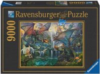PUZZLE Edukacyjna Układanka Dla DZIECKA Zestaw Mityczne SMOKI Gra LOGICZNA