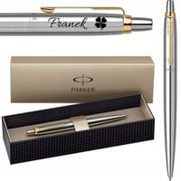 Długopis Parker Jotter Stalowy GT Złocenia Prezent na Walentynki z Grawerem