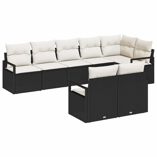 Zestaw Sof 8 pcs Czarny polirattan na Arena.pl