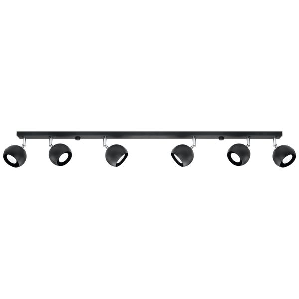 Plafon OCULARE 6L czarny zdjęcie 1