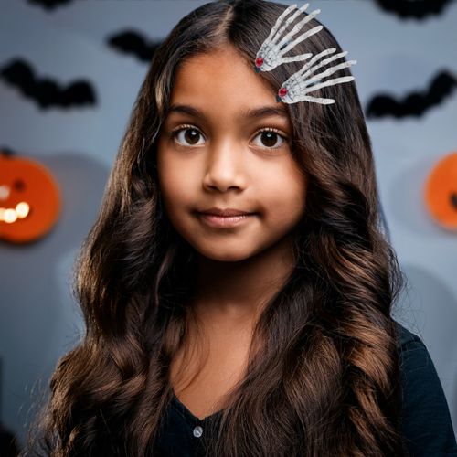 SPINKI DO WŁOSÓW HALLOWEEN KOŚCIOTRUP KOŚCI CZASZKA 3D DODATEK DO STROJU na Arena.pl