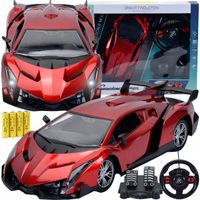 ZDALNIE STEROWANE SAMOCHÓD ŚWIECI DŹWIĘK SPORTOWE AUTO NA PILOT RC