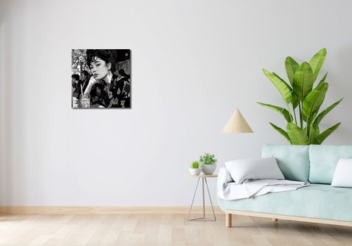 Obraz 50x50cm Czarne Kimono na Arena.pl