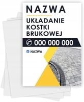 Ulotki A4 reklamowe firmowe 1000 szt różne wzory UKŁADANIE KOSTKI BRUKOWEJ