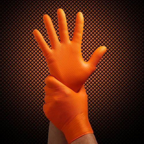 RĘKAWICE RĘKAWICZKI NITRYLOWE B. MOCNE ROBOCZE VELO STRONG GRIP - M 50 na Arena.pl