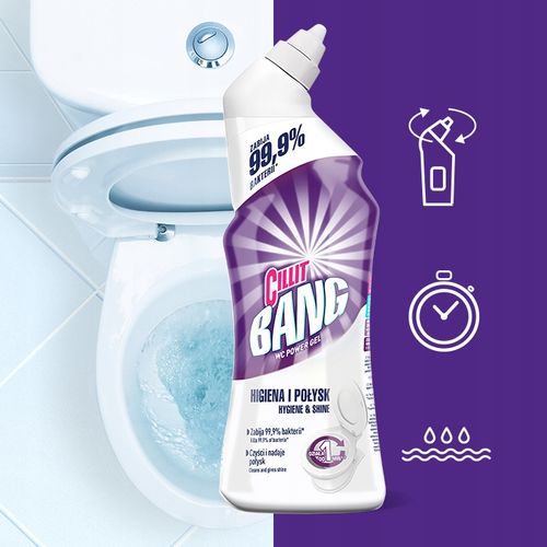 cillit bang żel do toalet - wybielanie i dezynfekcja 750ml na Arena.pl