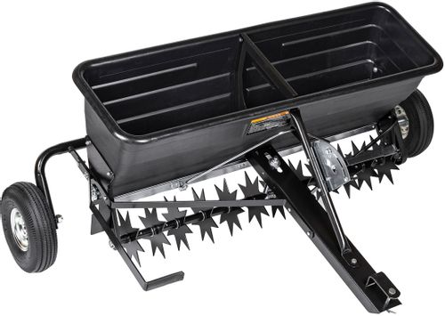 CEDRUS SP31519 AERATOR AREATOR SIEWNIK ROZSIEWACZ DO TRAKTORKA OGRODOWY DO NASION NAWOZU NAWOZÓW 2w1 - Poj. 80 L / 103 cm na Arena.pl