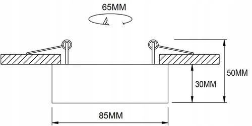 Oprawa podtynkowa halogenowa Tuba LED ruchoma oczko GU10 na Arena.pl