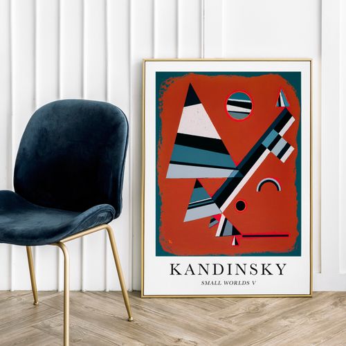 Plakat Kandinsky abstrakcja gris 50x70 cm na Arena.pl