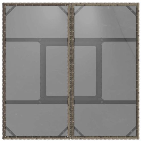 Zestaw do jadalni w ogrodzie 3 pcs Szary Polirattan na Arena.pl