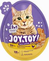 JOY TOY Przekąska dla kot KURCZAK 20g+zabawka 1szt