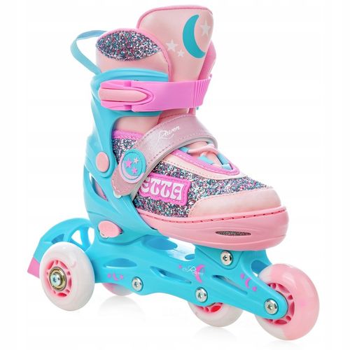 Rolki Wrotki Regulowane 3w1 RAVEN Etta 30-33 Kółka LED na Arena.pl