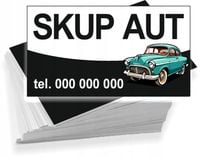 Wizytówki firmowe REKLAMOWE Foliowane 1000 szt SKUP AUT