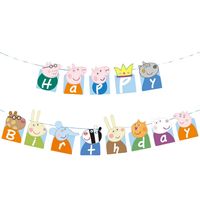 Baner urodzinowy Happy Birthday Świnka Peppa, 230 cm