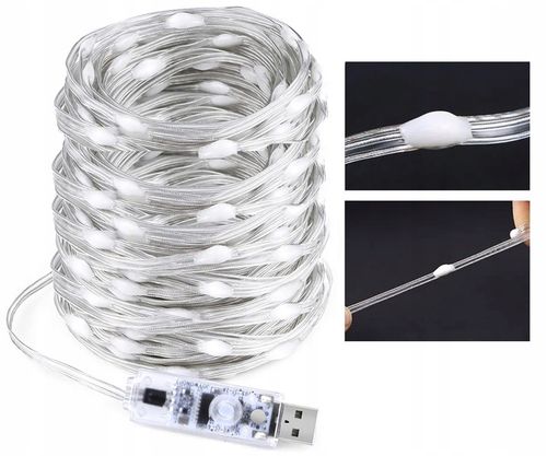 Lampki choinkowe LED Smart USB 20m 200 LED + Pilot Tryb Muzyczny Halloween na Arena.pl