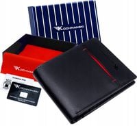 KOCHMANSKI portfel męski skórzany mały cienki slim PREMIUM antykradzieżowy